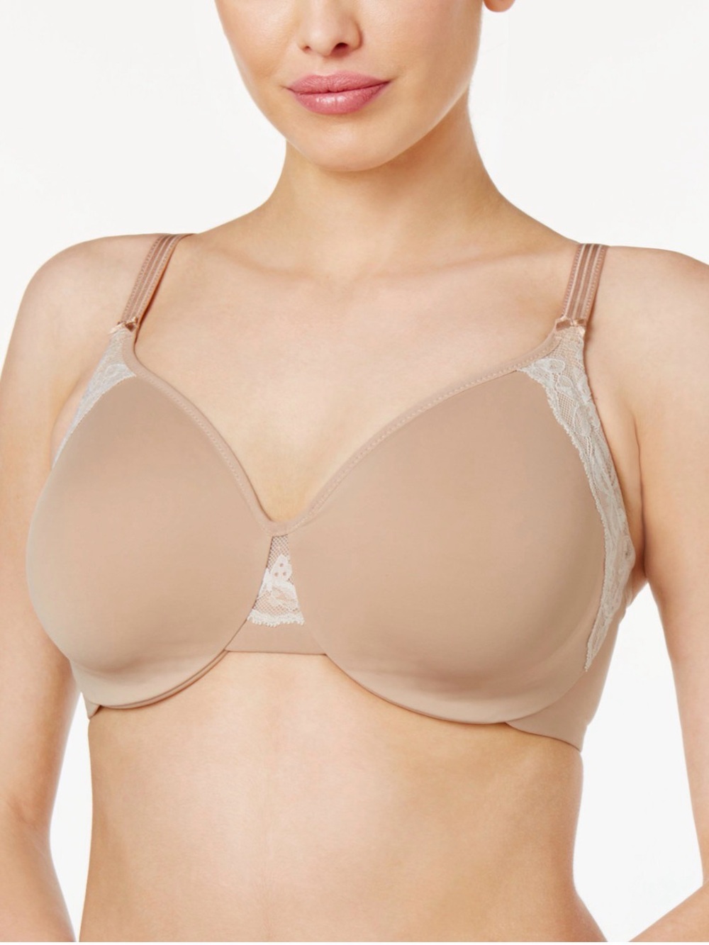 Olga Women's Minimizer Bra Súper Soft Comfort Size 40 D Color Toasted Almond New